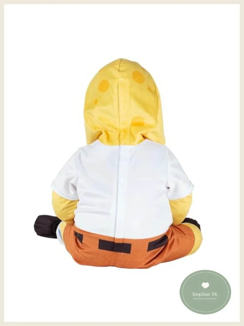 SpongeBob Official Infant Halloween Costume One-Piece Jumpsuit with Hood and